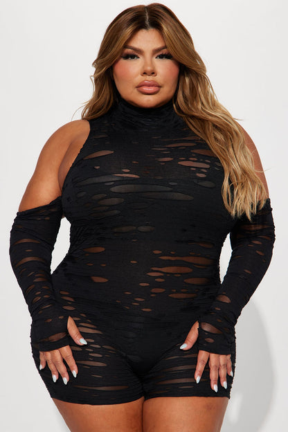 Delilah Distressed Romper