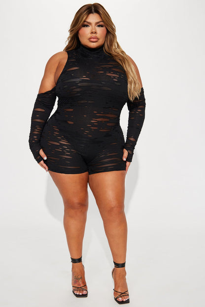 Delilah Distressed Romper